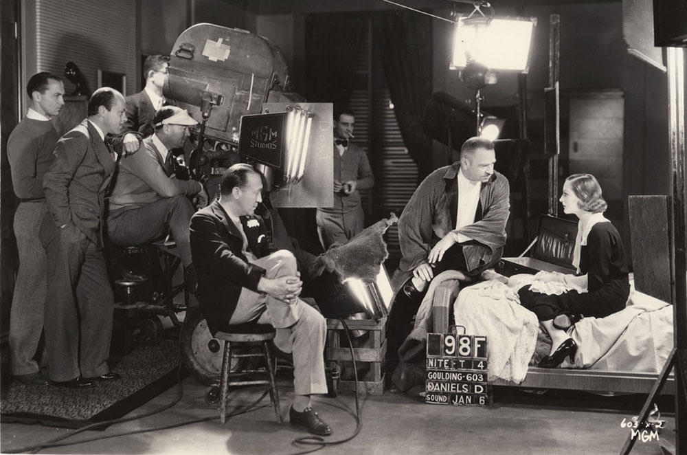 Edmund Goulding, William H Daniels, Wallace Beery and Joan Crawford- filmfoodie.blogspot.com